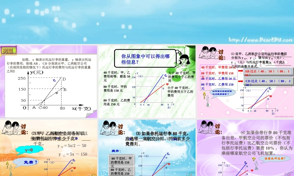 中考数学应用题经济类复习课件 新课标 人教版 课件