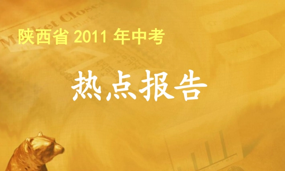 中考政治热点报告 课件