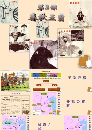 中学七年级历史上册(第3课 春秋五霸)课件 人教新课标版 课件
