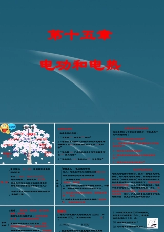 九年级物理 第15章 电功和电热 复习课件 苏科版 课件