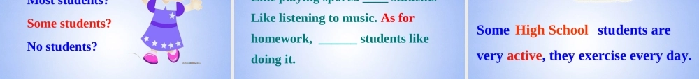八年级英语上册(Unit 1 How often do you exercise Section A2)课件 人教新目标版 课件