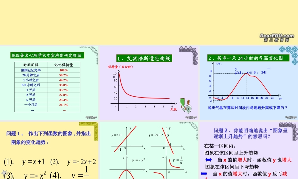 函数的单调性 苏教版 课件