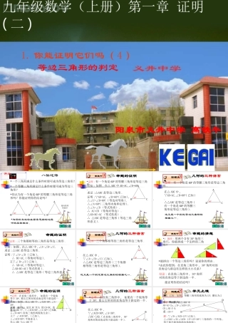八年级数学你能证明它们吗课件3鲁教版 课件