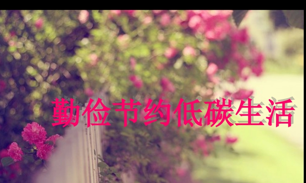 中学主题班会 道德类 勤俭节约课件1 课件