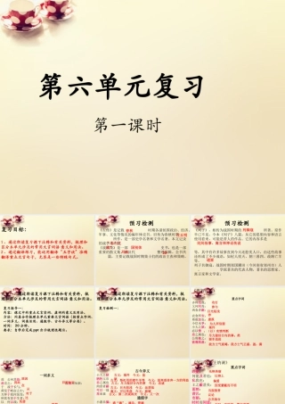 九年级语文下册 第六单元复习课(第1课时)课件 (新版)新人教版 课件