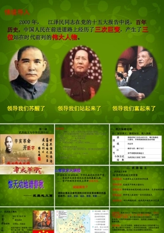 九年级历史与社会下册 武昌起义与中华民国的创建课件 人教版 课件