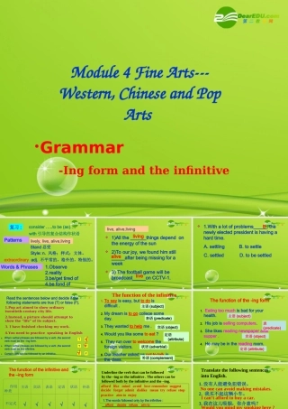 外研版必修二Module4 Grammar课件