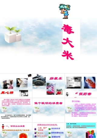 八年级政治(做个聪明的消费者)课件 人教新课标版 课件