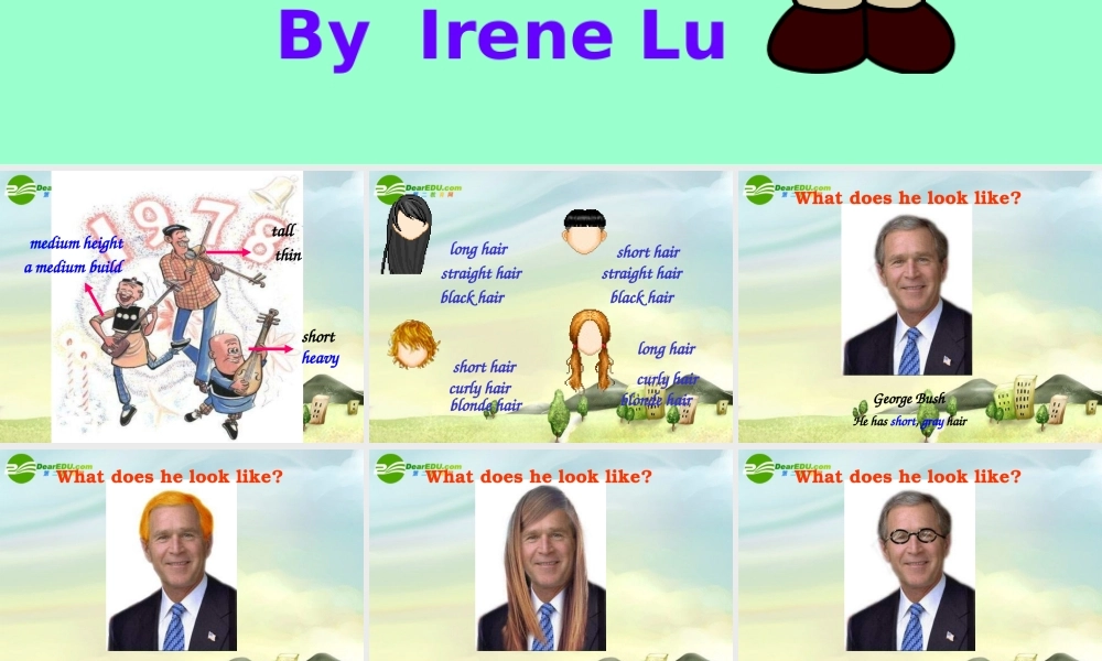 七年级英语下学期 Unit 7 What does he look like(Period 2)课件 人教新目标版 课件