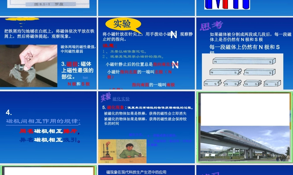 八年级物理下册 磁现象课件1 人教新课标版 课件