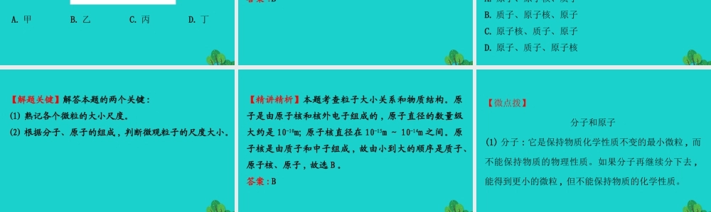 八年级物理全册 第十一章 第一节走进微观习题课件 (新版)沪科版 课件