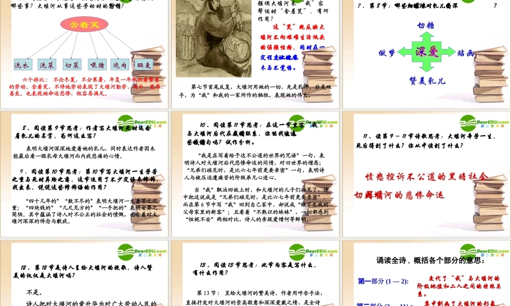 大堰河——我的保姆 高一语文1.3(大堰河——我的保姆)精品课件新人教版必修1