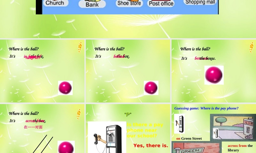 七年级英语下册 Unit 8 Is there a post office near here Section A课件1 (新版)人教新目标版 课件