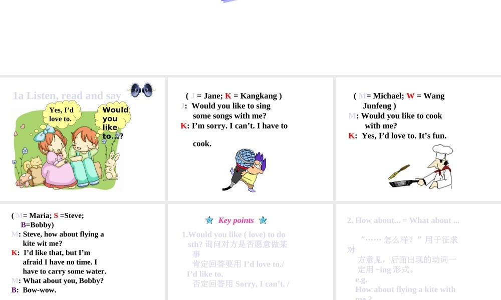 七年级英语上册Unit4 Topic 2 Section B  课件湘教版 课件