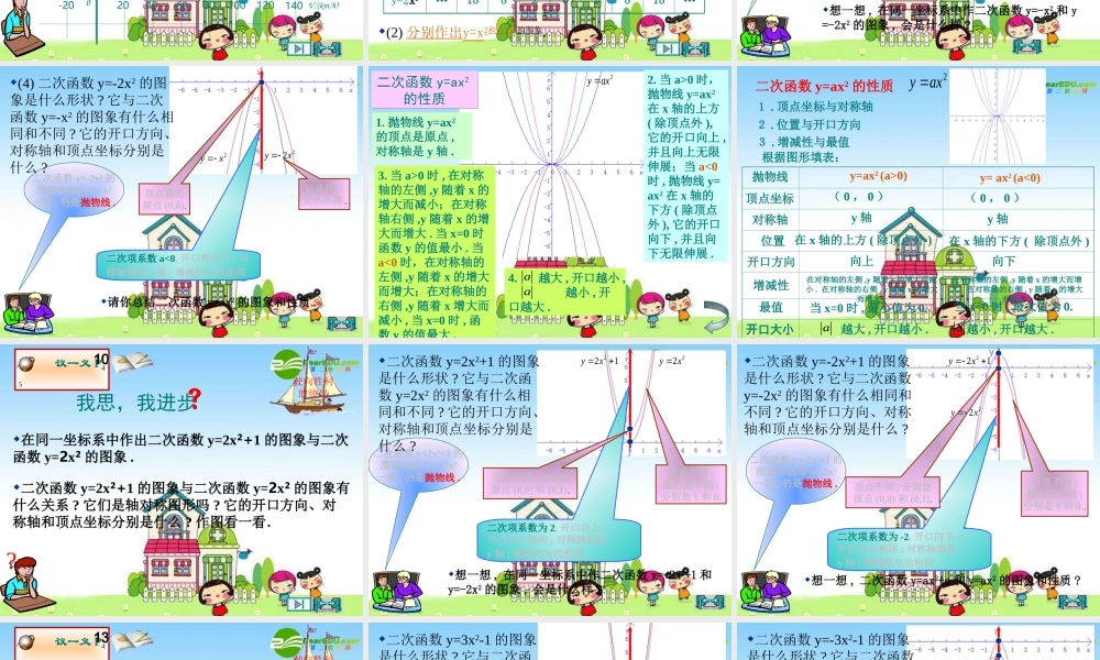 九年级数学下册1二次函数所描述的关系课件北师大版2 课件