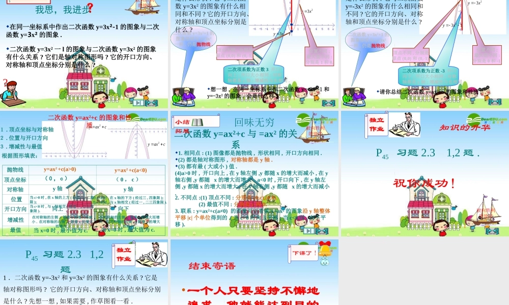 九年级数学下册1二次函数所描述的关系课件北师大版2 课件
