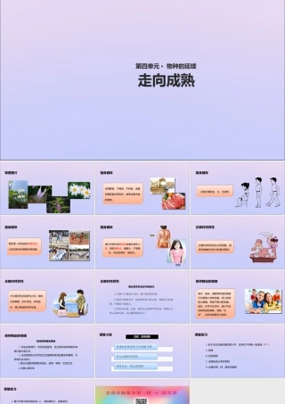 八年级生物上册 第四单元 物种的延续 第三章 人类的生殖和发育 第三节 走向成熟课件(新版)济南版 课件
