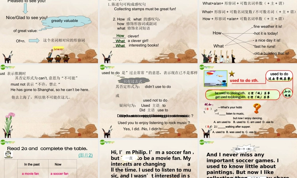 八年级英语上册 Unit3 Topic1 Section B课件 仁爱版 课件