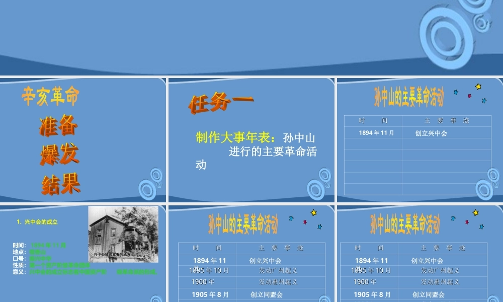 八年级历史上册 第8课(辛亥革命)课件  北师大版 课件