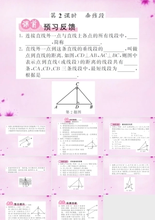 七年级数学下册 5.1.2 垂线(第1课时)垂线段课件 (新版)新人教版 课件