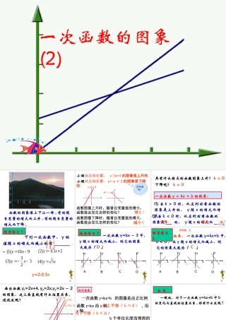 八年级数学 一次函数的图象课件三 八年级数学 一次函数的图象课件[整理三套] 八年级数学 一次函数的图象课件[整理三套]