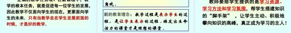新课程背景下的学科教学 新课标 人教版 课件