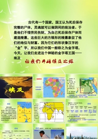 中学七年级地理下册 8.2 埃及课件2 湘教版 课件