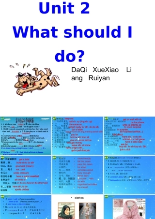 八年级英语下册 unit2 revision 课件 人教新目标版 课件