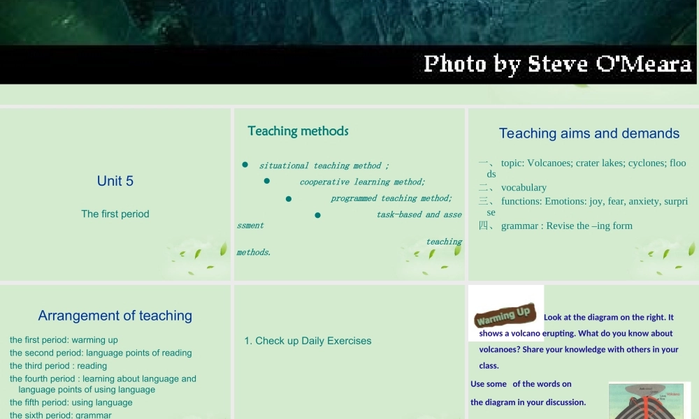 山东省沂水一中高二英语 Unit 5 the first period课件(21) 新人教版 课件