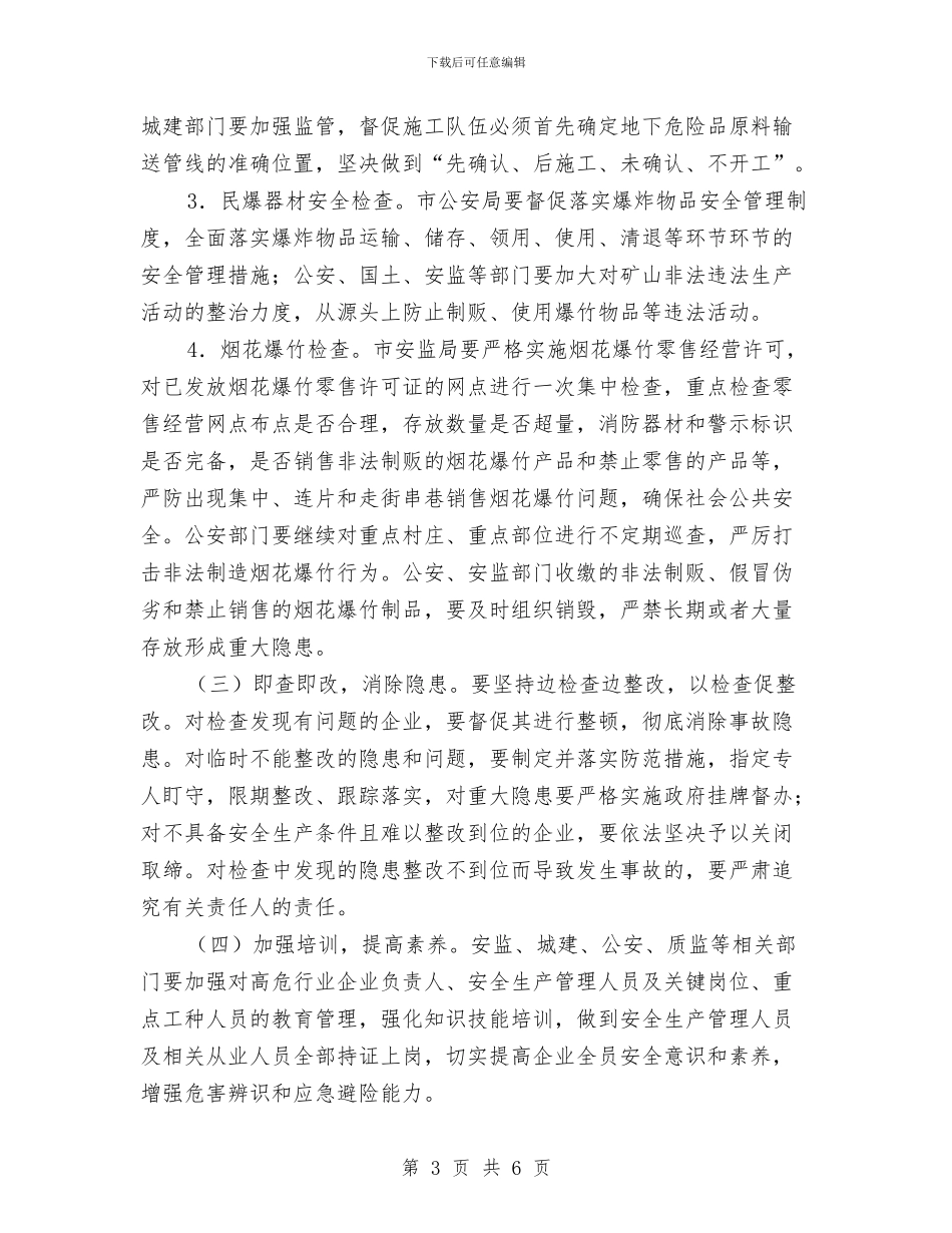 市区高危行业安全检查通知与市医学会学术交流会开幕词汇编_第3页