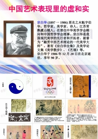 中国艺术表现里的虚和实 高考专题指导 诗歌鉴赏课件锦[整理17套]人教版 高考专题指导 诗歌鉴赏课件锦[整理17套]人教版