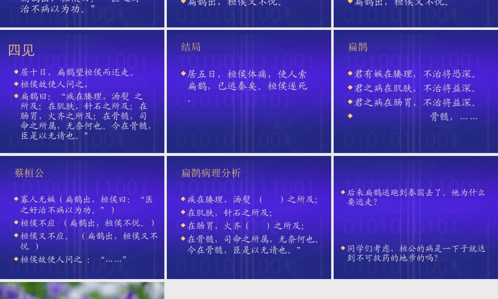 扁鹊见蔡桓公 课件示例一 课件
