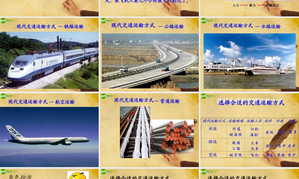 八年级地理上册 第四章第一节逐步完善的交通运输网课件 人教新课标版 课件