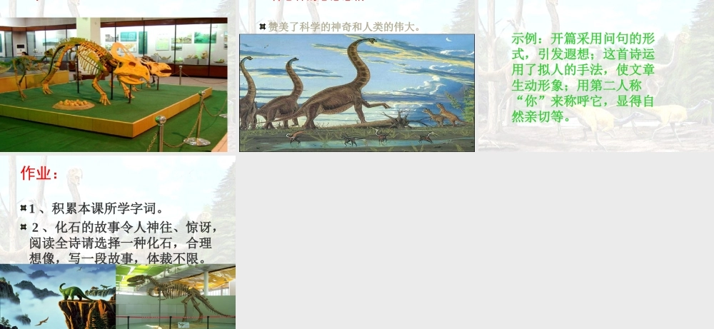 七年级语文上册 第16课(化石吟)优秀课件(17页) 人教新课标版 课件