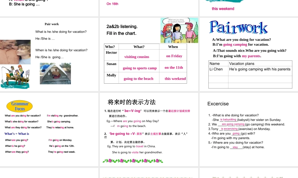 八年级英语上Unit3 Period2课件6人教版 课件