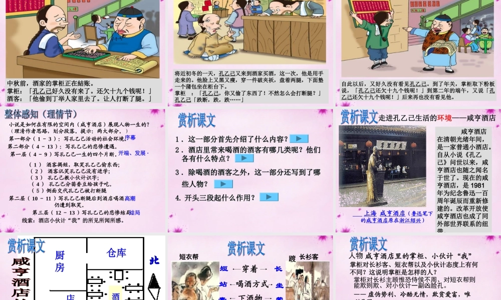 九年级语文下册 第5课(孔乙己)课件 新人教版 课件