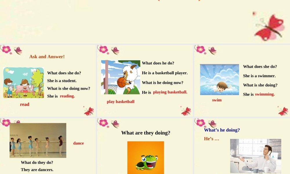 七年级英语下册 Unit 6 I'm watching TV课件3 (新版)人教新目标版 课件