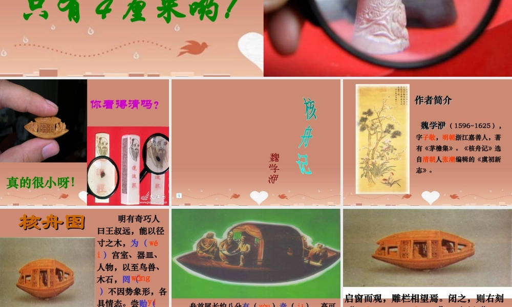 八年级语文下册 13(核舟记)课件 苏教版 课件