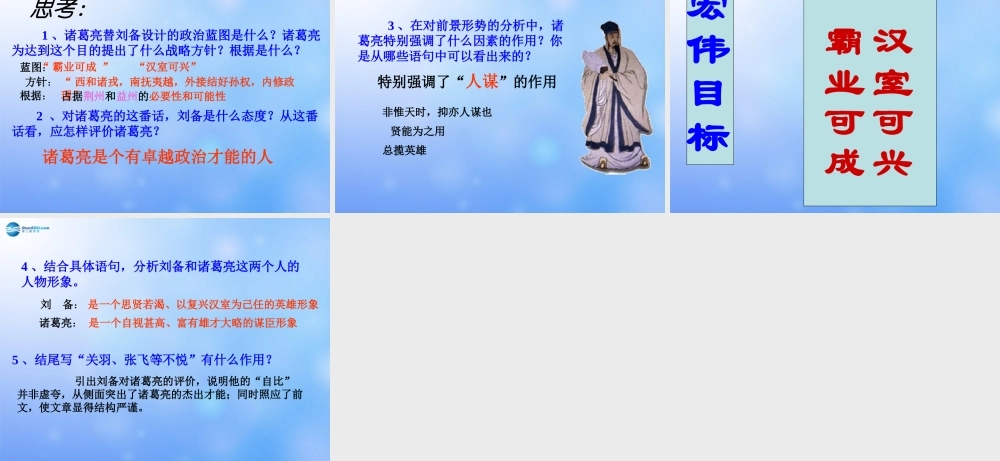 九年级语文上册 隆中对课件 新人教版 课件