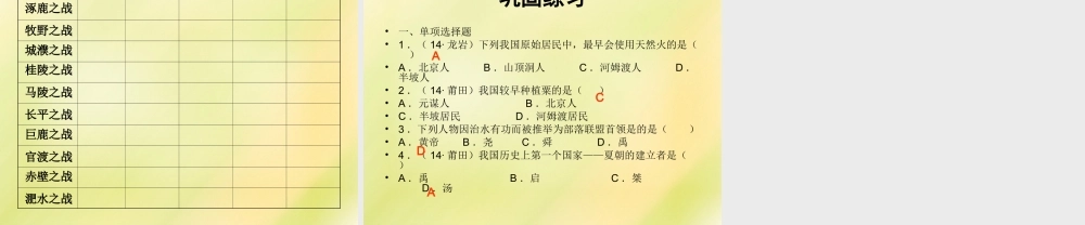 中考历史一轮复习 七上 第二单元 国家的产生和社会变革课件 新人教版 课件
