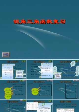 九年级数学(锐角三角函数)复习课件