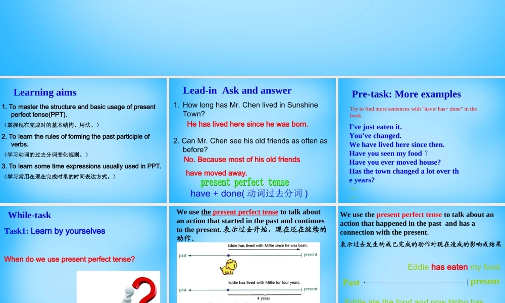 八年级英语下册 Unit 1 Past and Present grammar课件 (新版)牛津版 课件