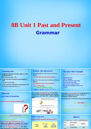 八年级英语下册 Unit 1 Past and Present grammar课件 (新版)牛津版 课件