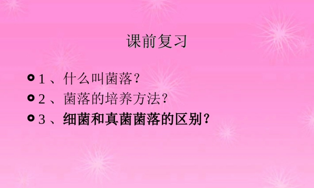 八年级生物上册 生物细菌1课件 人教版 课件