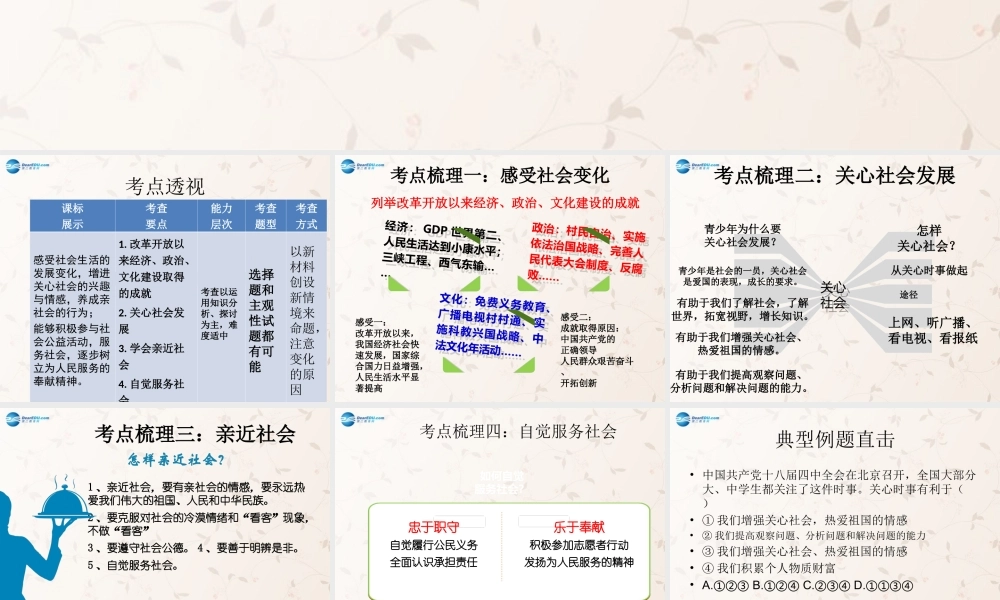 九年级政治全册 第一单元 第1课 成长在社会复习课件 苏教版 课件