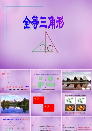 八年级数学上册 12.1(三角形全等)课件 (新版)新人教版 课件