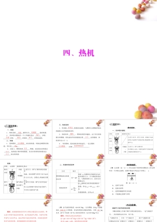九年级物理 第十六章 四、热机课件 人教新课标版 课件