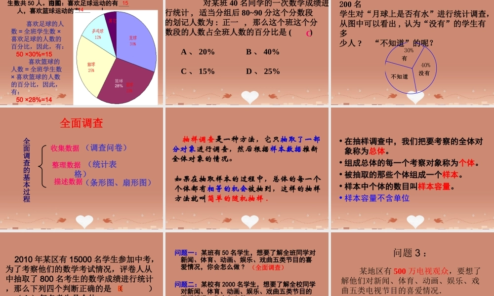 七年级数学下册 10.1统计调查课件 (新版)新人教版 课件