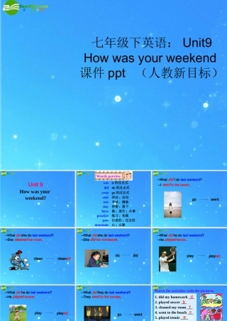 七年级英语下册Unit9 How was your weekend课件 人教新目标版 课件