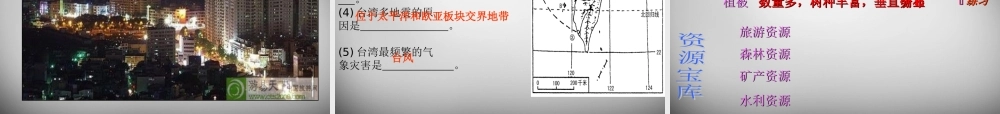 八年级地理下册 第七章 第四节 台湾省课件 (新版)商务星球版 课件